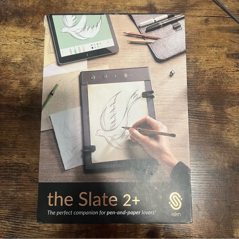 New ISKN The Slate 2+ AND Pen Pencil & Paper Graphic Bluetooth Digital Table